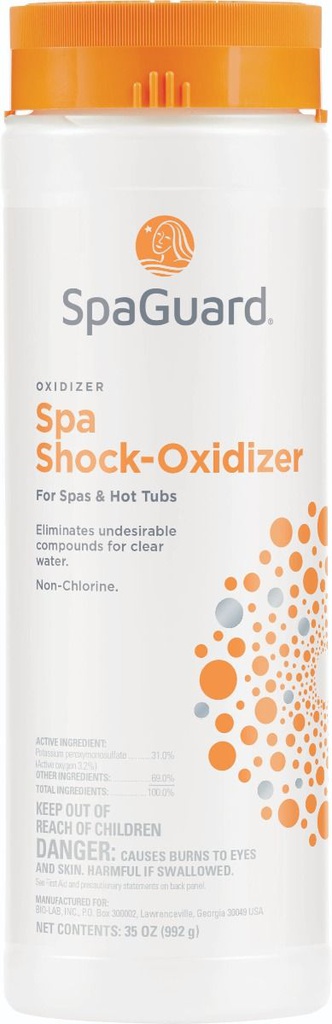 SPAGUARD SPA SHOCK - OXIDIZER, BUFFERED NON-CHLORINE, 35 OZ